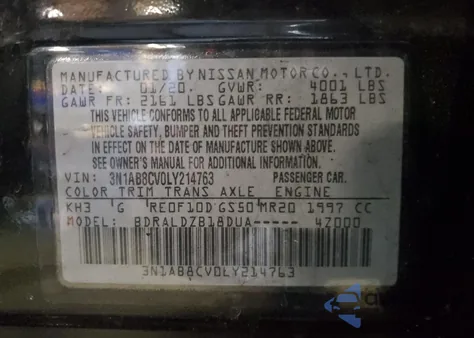 2020 Nissan Sentra Sv из США, поврежденный, VIN 3N1AB8CV0LY214763